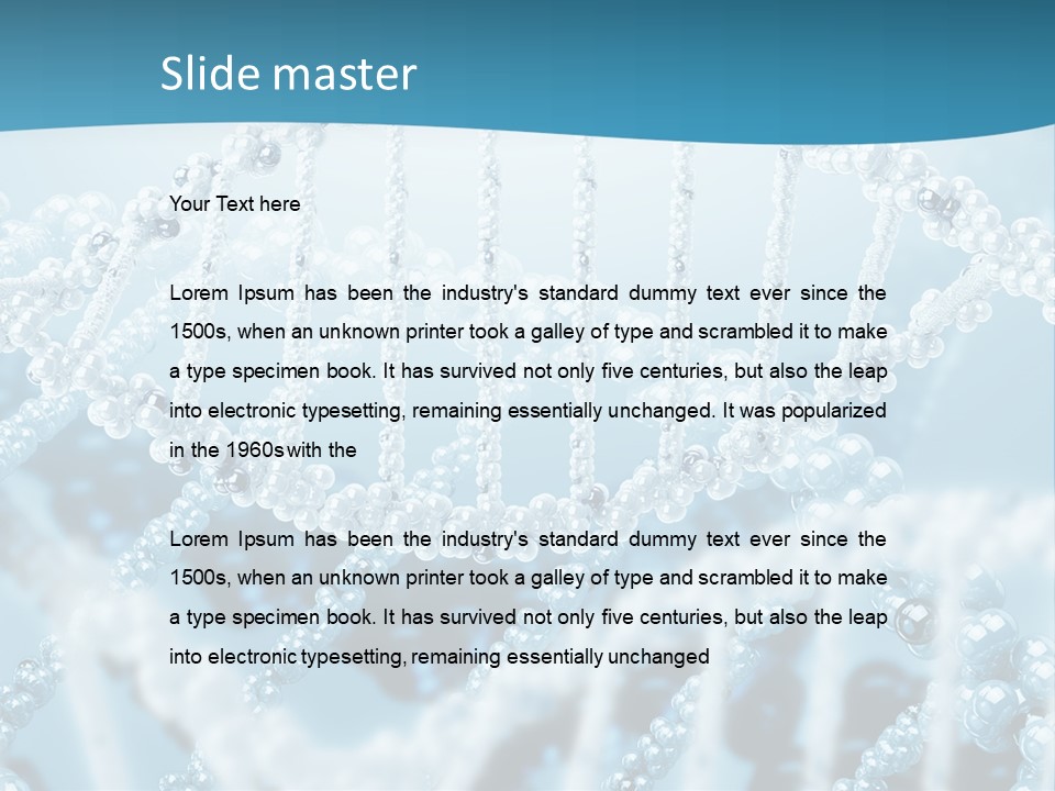 Molecular Code Chain PowerPoint Template
