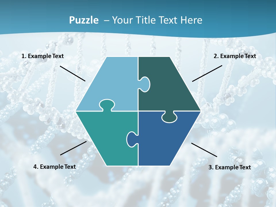 Molecular Code Chain PowerPoint Template