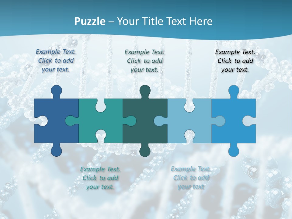 Molecular Code Chain PowerPoint Template