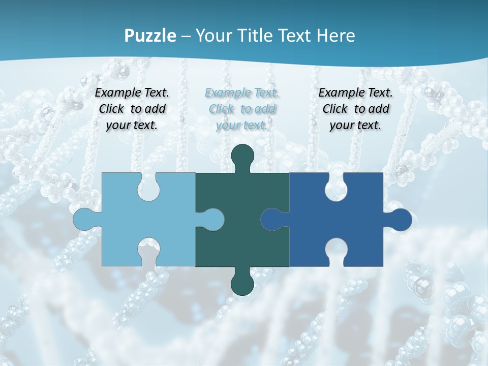 Molecular Code Chain PowerPoint Template