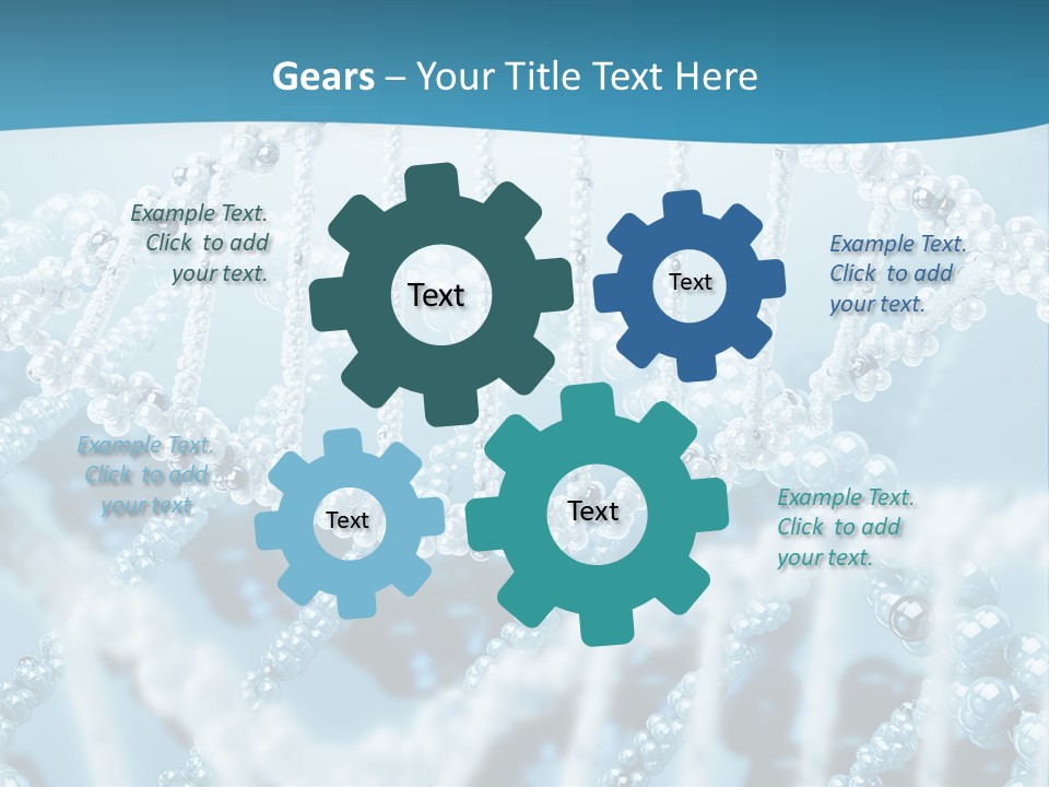 Molecular Code Chain PowerPoint Template