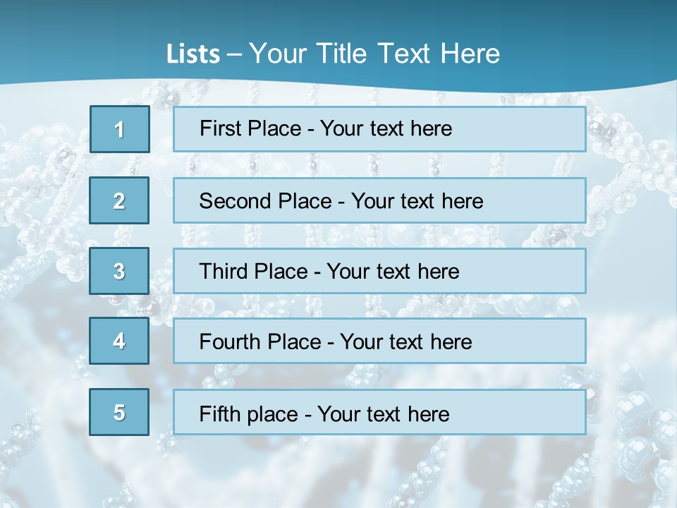 Molecular Code Chain PowerPoint Template