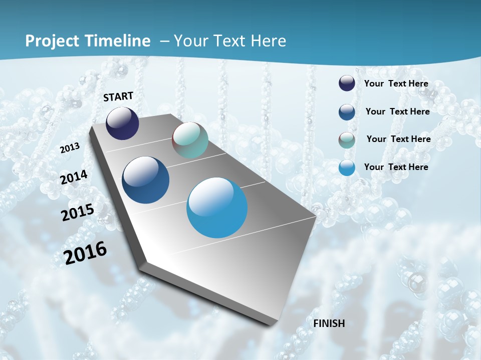 Molecular Code Chain PowerPoint Template