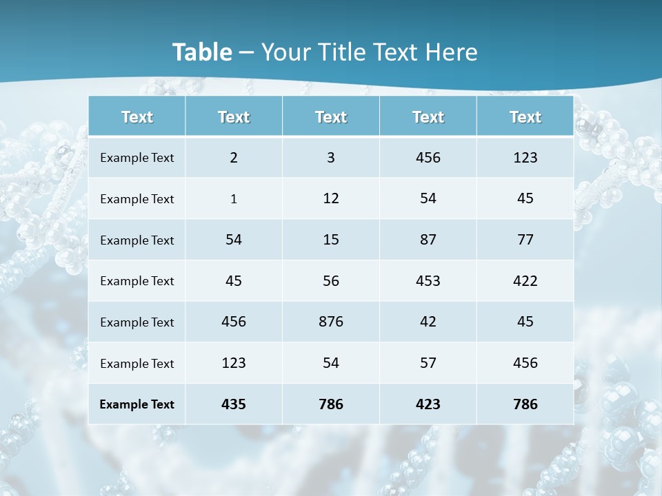 Molecular Code Chain PowerPoint Template
