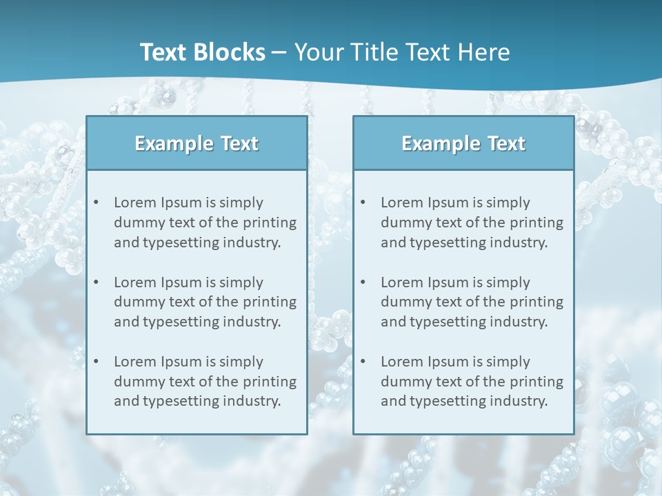 Molecular Code Chain PowerPoint Template