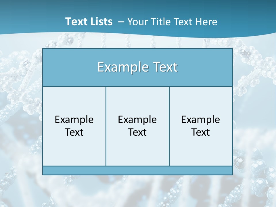 Molecular Code Chain PowerPoint Template