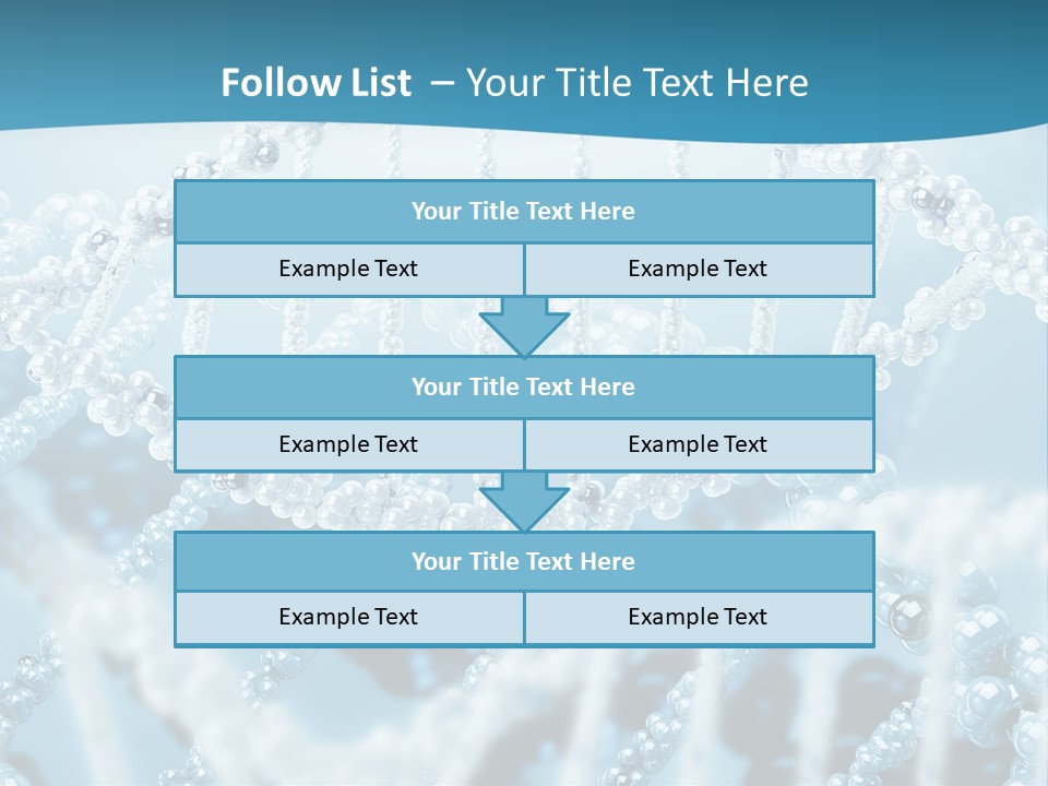 Molecular Code Chain PowerPoint Template