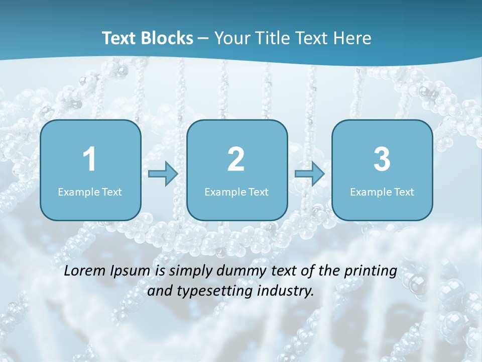 Molecular Code Chain PowerPoint Template