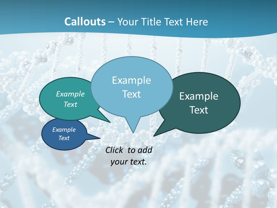 Molecular Code Chain PowerPoint Template