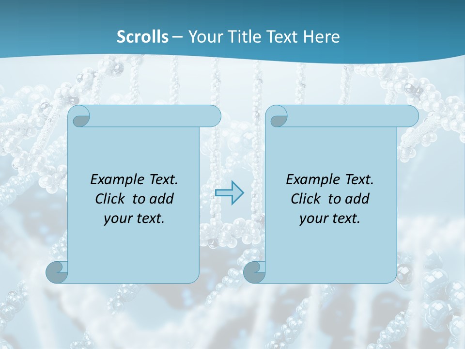 Molecular Code Chain PowerPoint Template