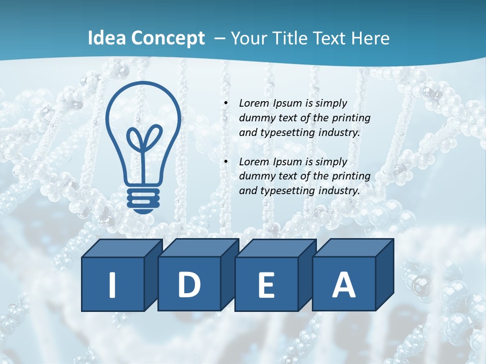 Molecular Code Chain PowerPoint Template