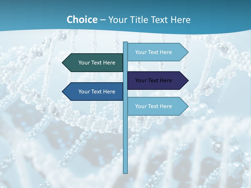 Molecular Code Chain PowerPoint Template