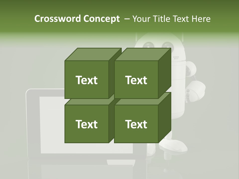 Touch Technology Copy Space PowerPoint Template