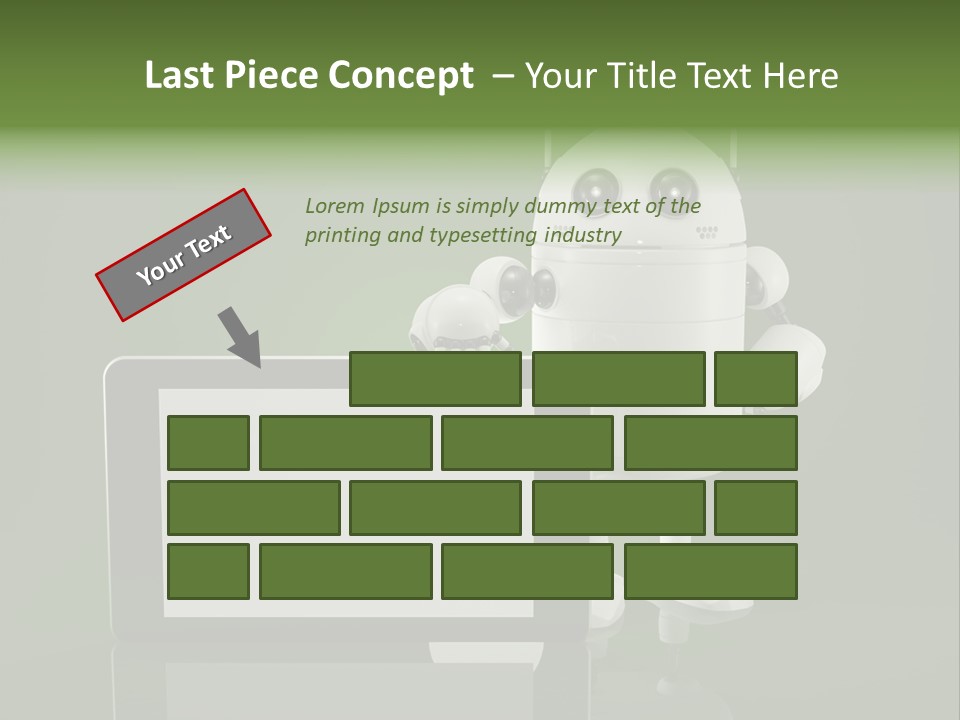 Touch Technology Copy Space PowerPoint Template