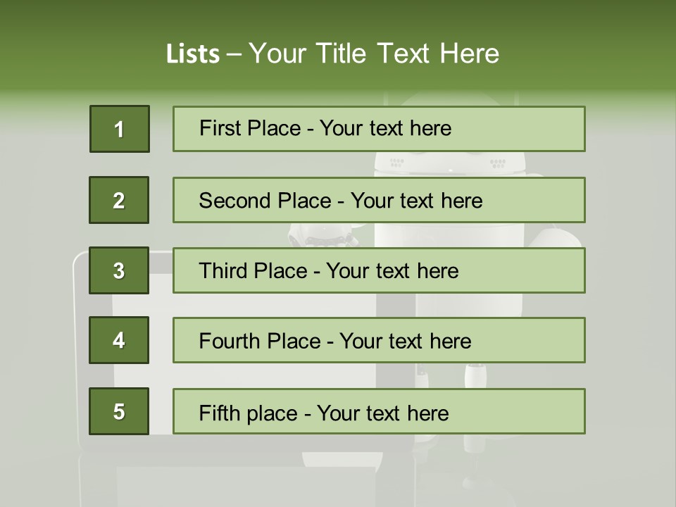 Touch Technology Copy Space PowerPoint Template