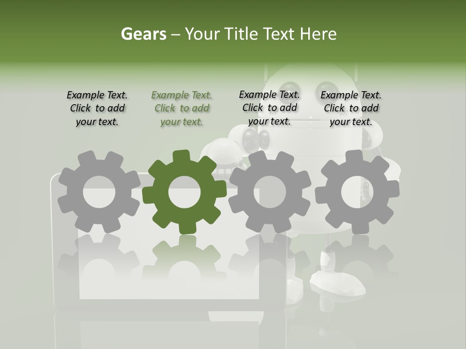 Touch Technology Copy Space PowerPoint Template