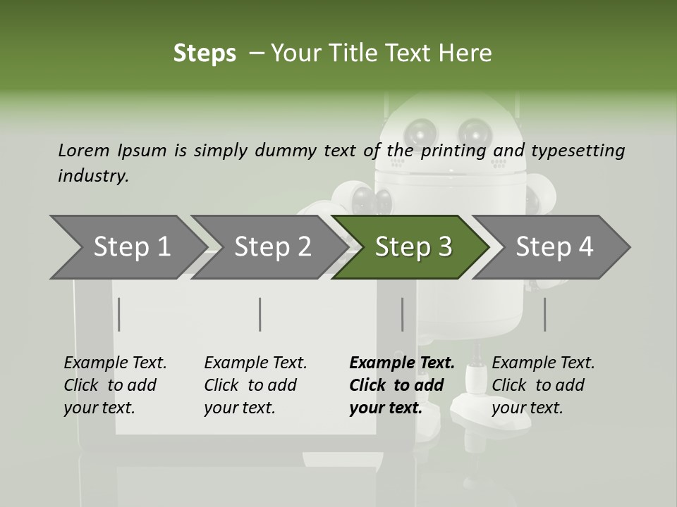 Touch Technology Copy Space PowerPoint Template