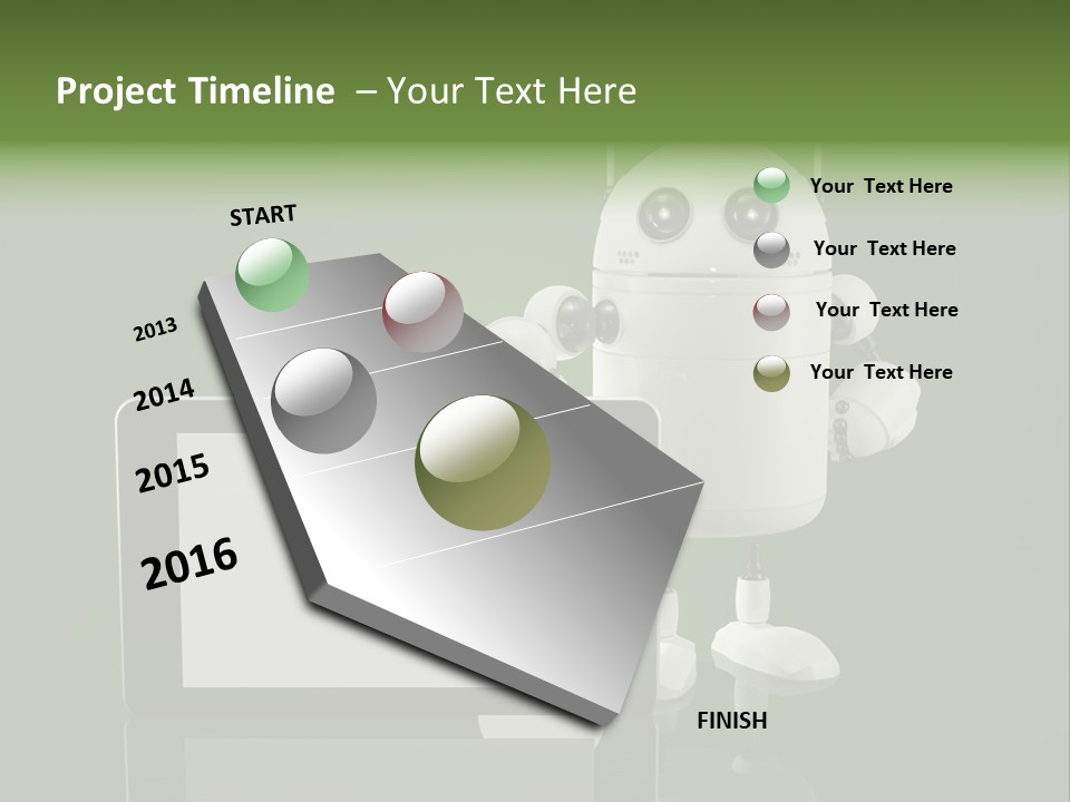 Touch Technology Copy Space PowerPoint Template