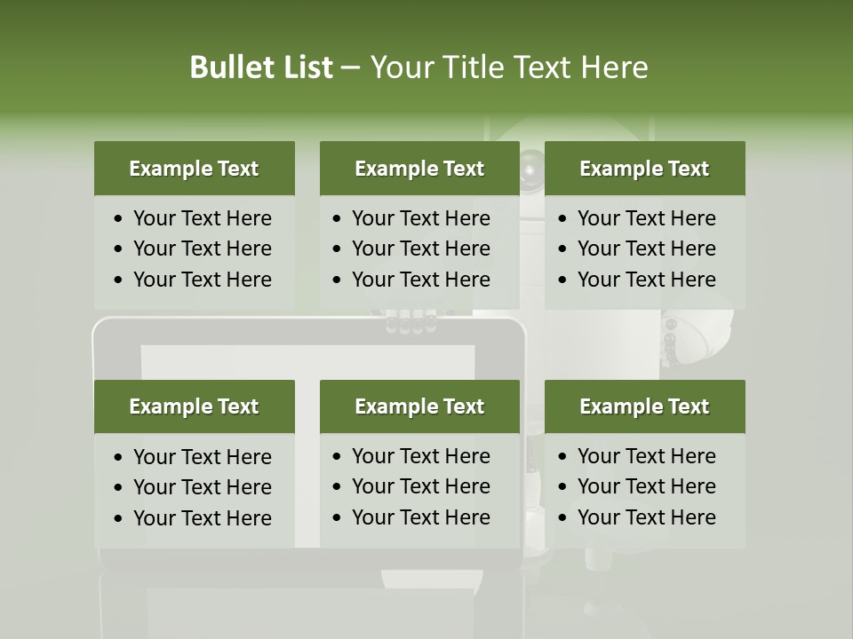 Touch Technology Copy Space PowerPoint Template