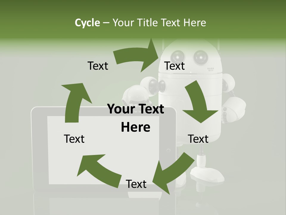 Touch Technology Copy Space PowerPoint Template