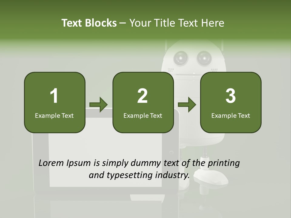 Touch Technology Copy Space PowerPoint Template