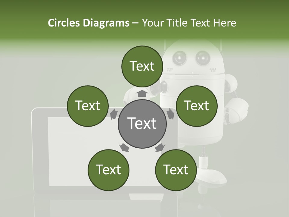 Touch Technology Copy Space PowerPoint Template