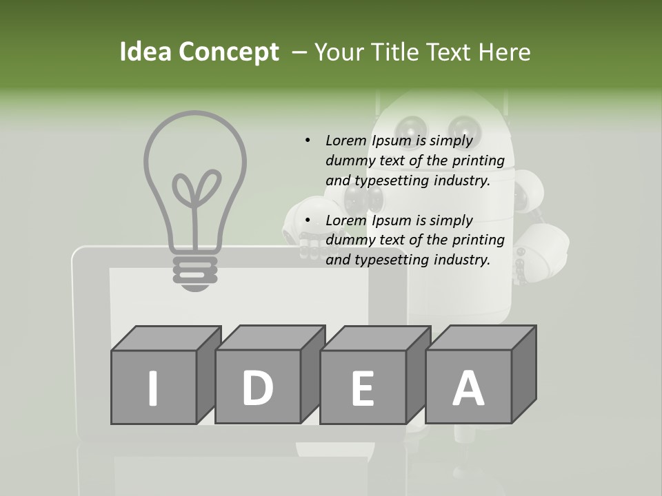Touch Technology Copy Space PowerPoint Template