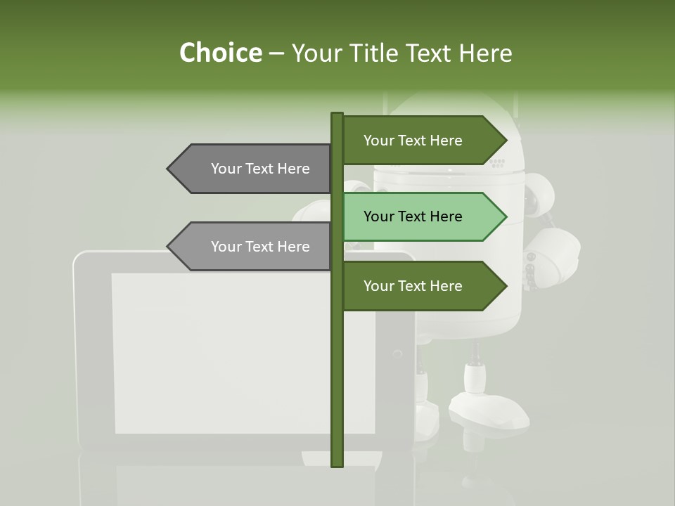 Touch Technology Copy Space PowerPoint Template