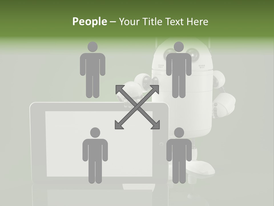 Touch Technology Copy Space PowerPoint Template