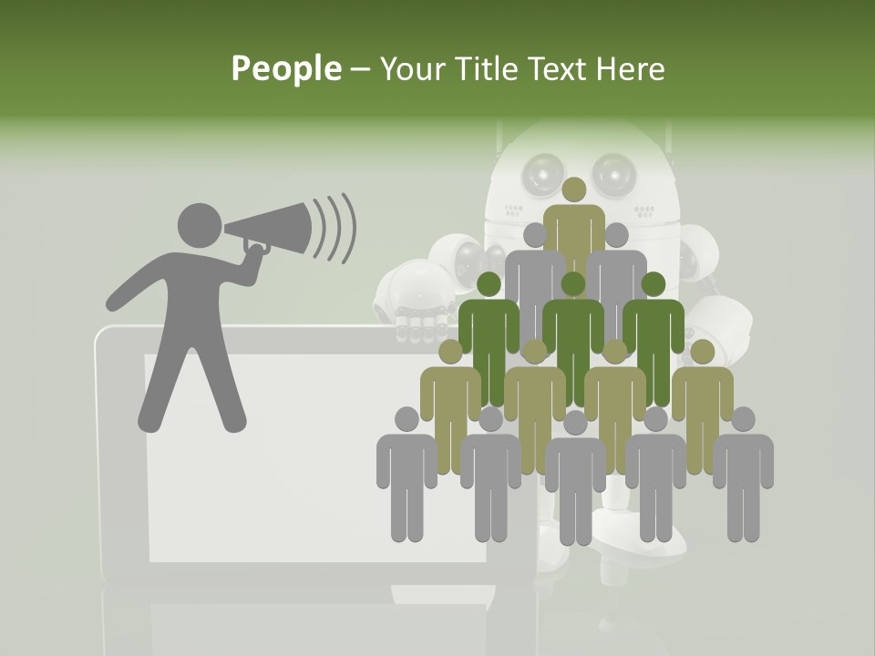 Touch Technology Copy Space PowerPoint Template