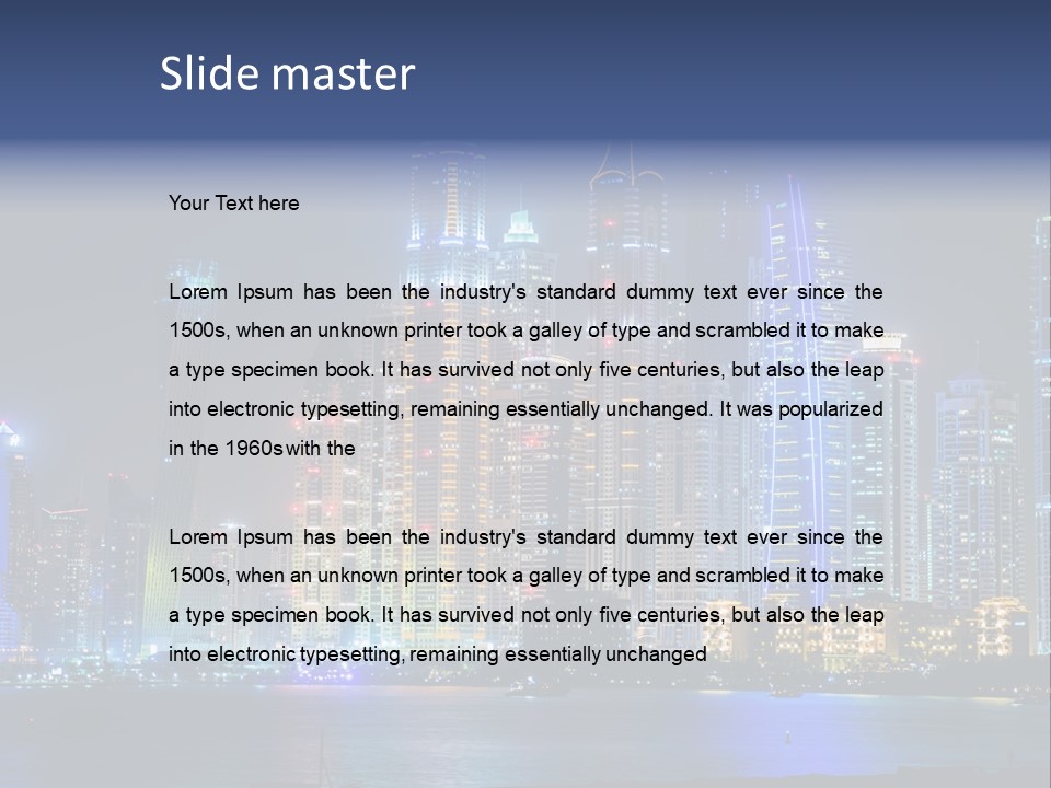 Scene Twilight Tourism PowerPoint Template