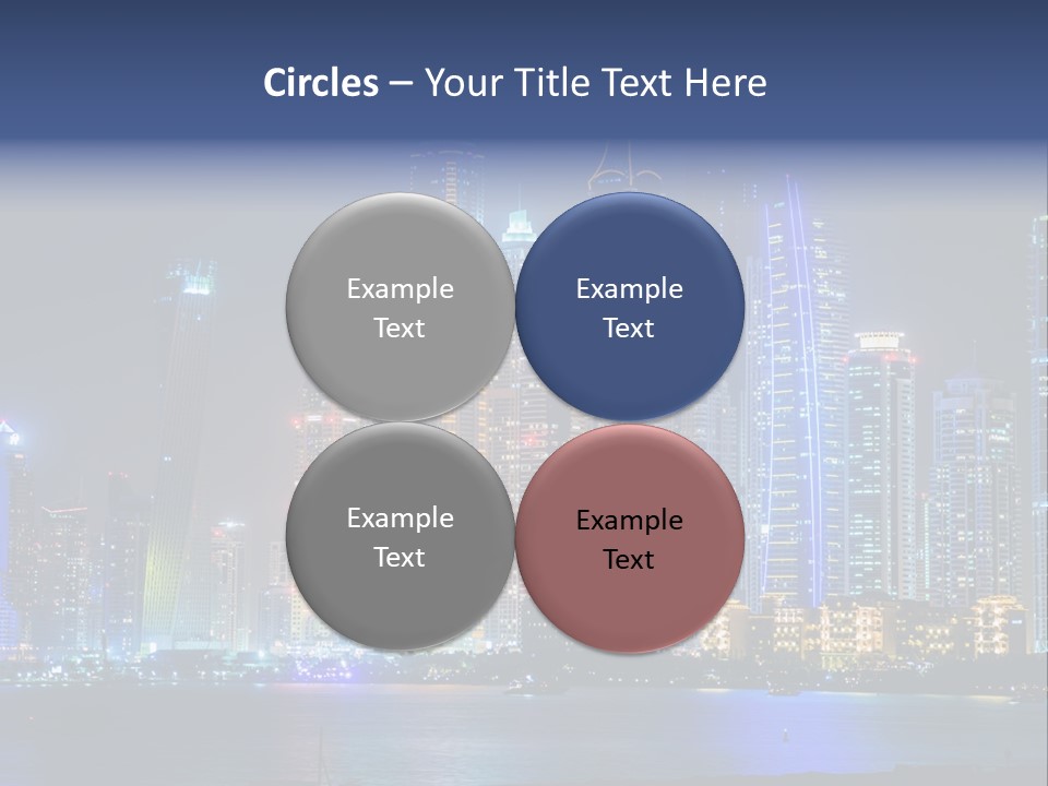 Scene Twilight Tourism PowerPoint Template