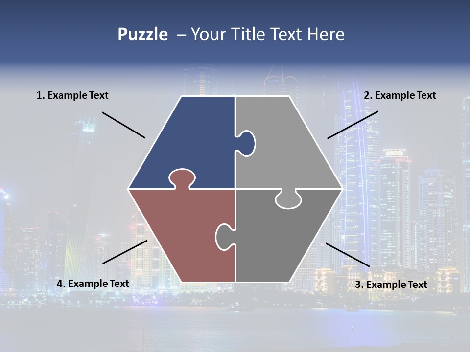 Scene Twilight Tourism PowerPoint Template