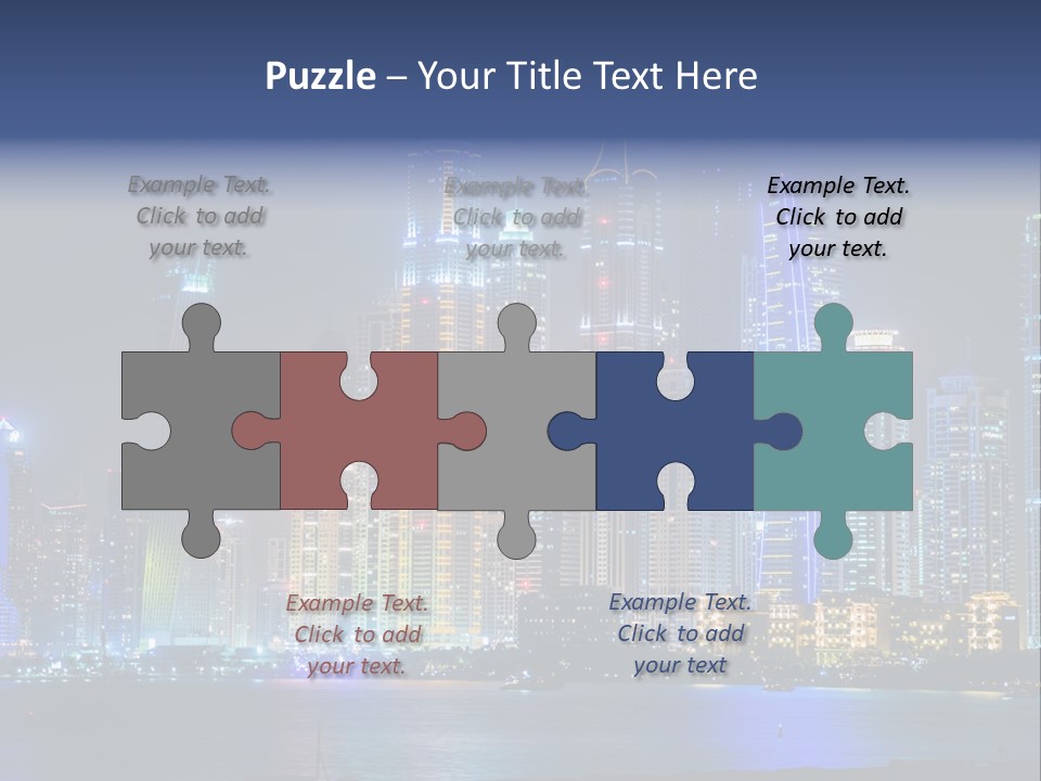 Scene Twilight Tourism PowerPoint Template