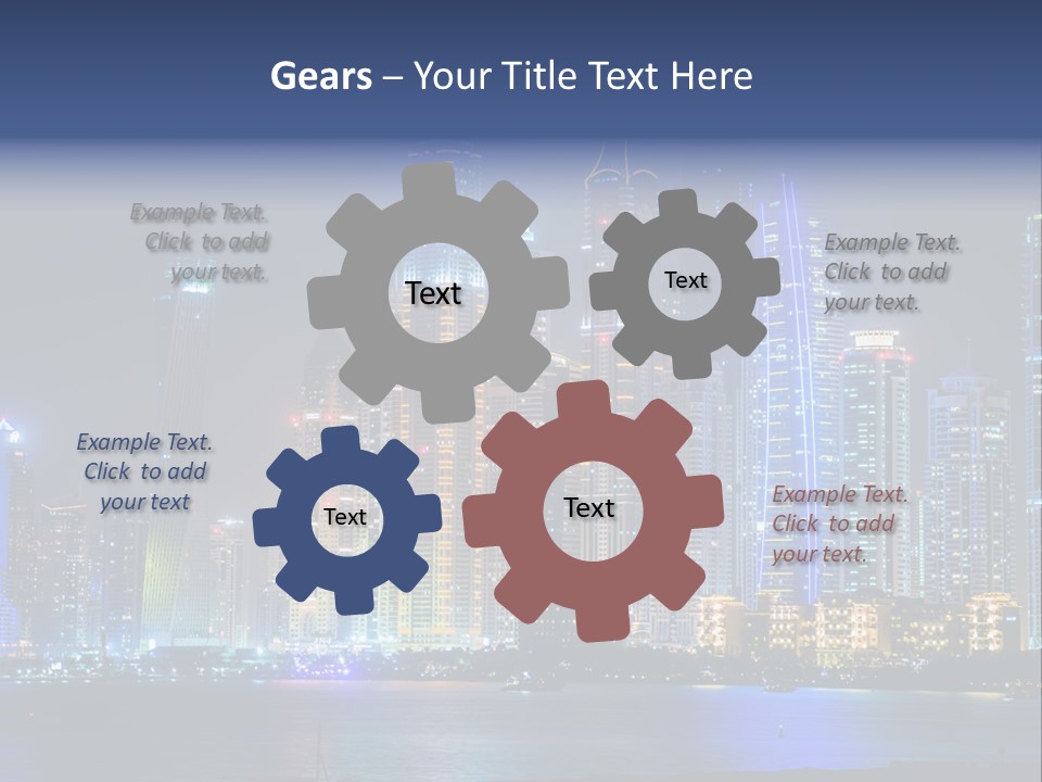 Scene Twilight Tourism PowerPoint Template