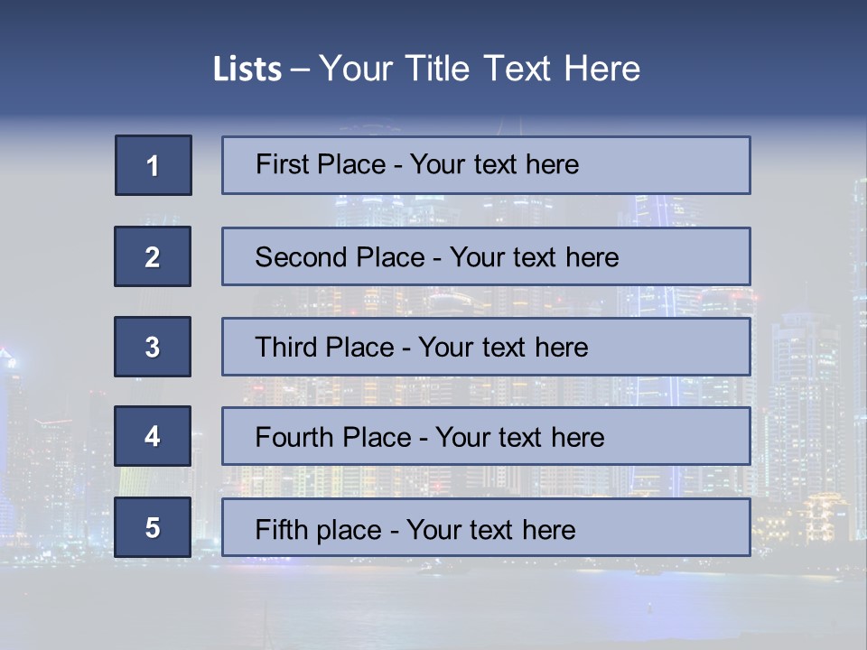 Scene Twilight Tourism PowerPoint Template