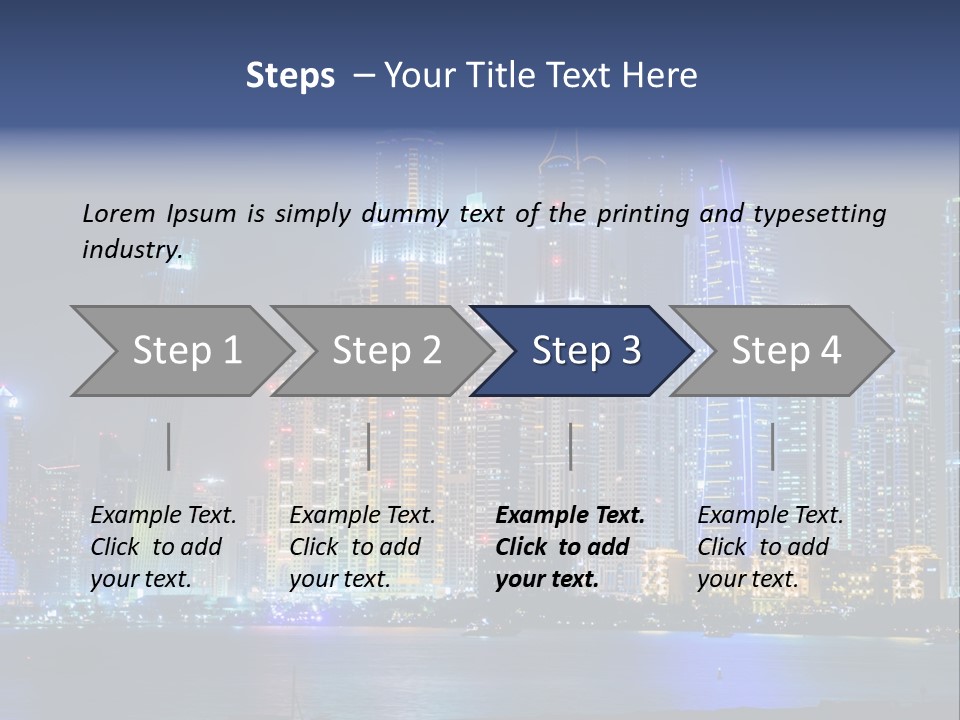 Scene Twilight Tourism PowerPoint Template