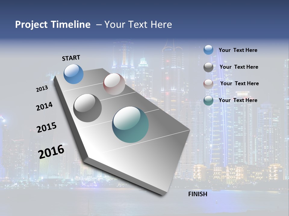 Scene Twilight Tourism PowerPoint Template