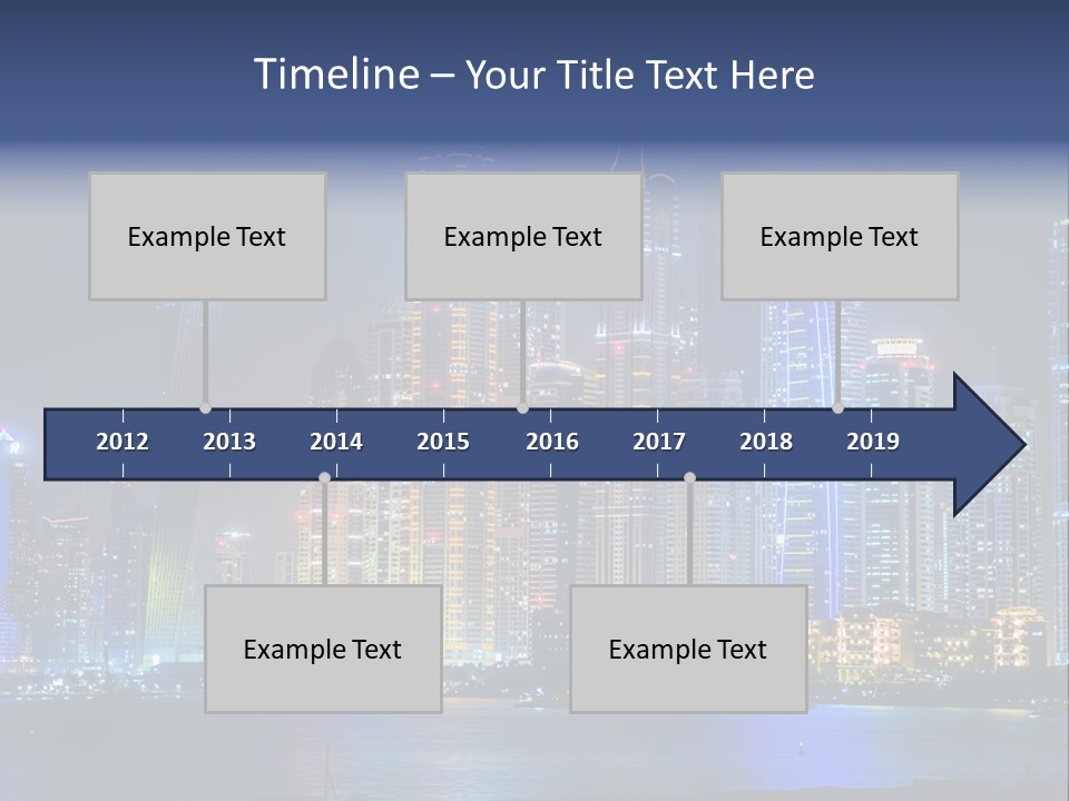 Scene Twilight Tourism PowerPoint Template