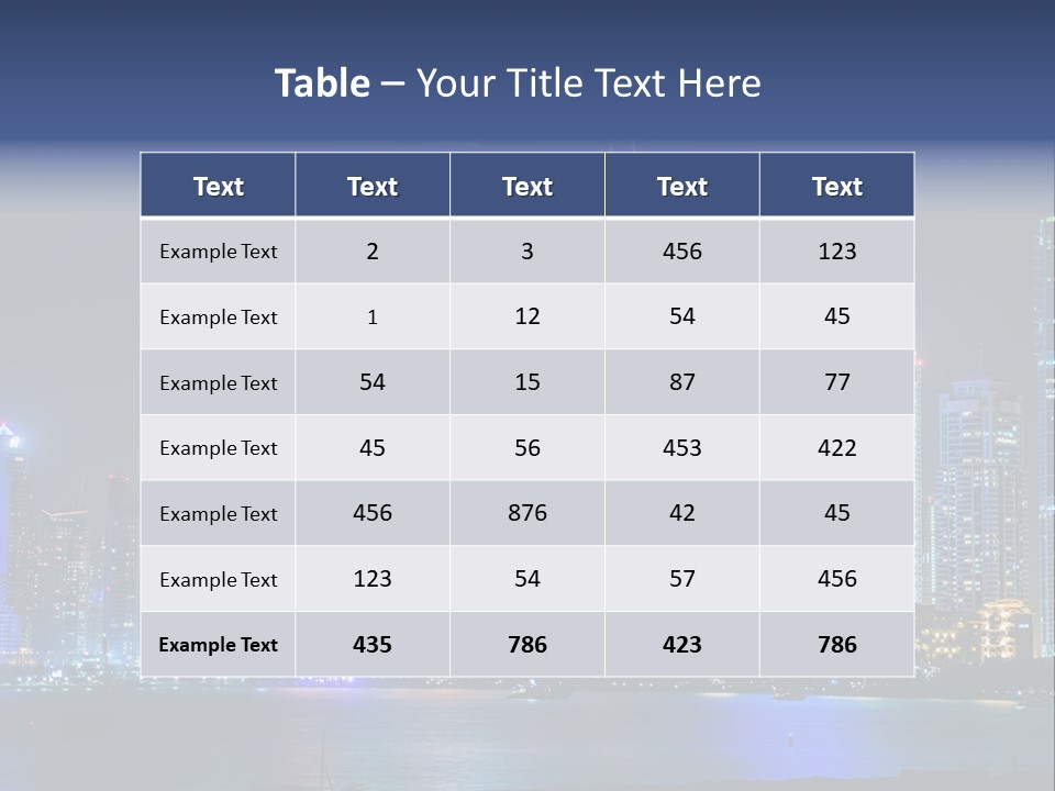 Scene Twilight Tourism PowerPoint Template