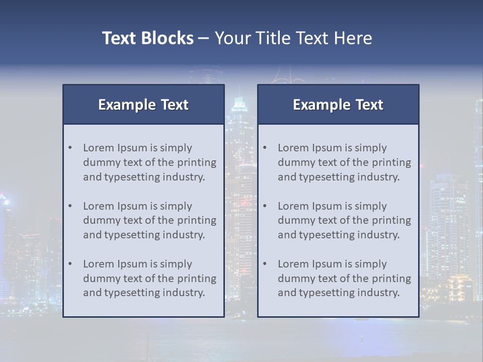 Scene Twilight Tourism PowerPoint Template