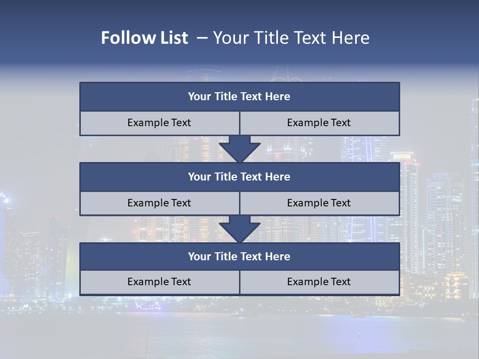 Scene Twilight Tourism PowerPoint Template