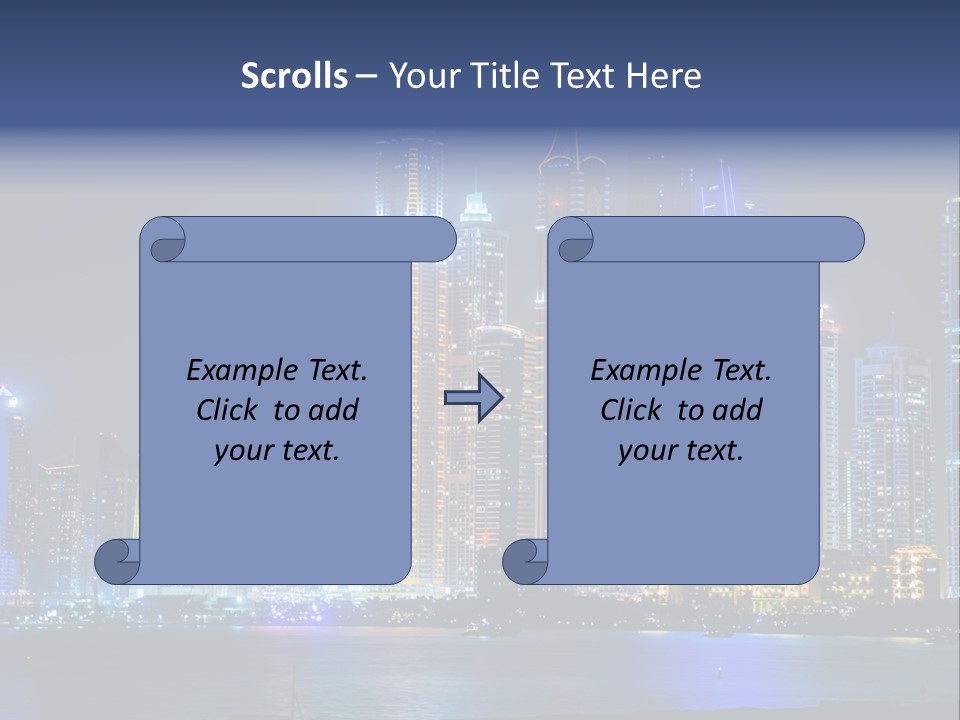 Scene Twilight Tourism PowerPoint Template