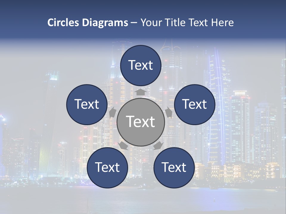 Scene Twilight Tourism PowerPoint Template