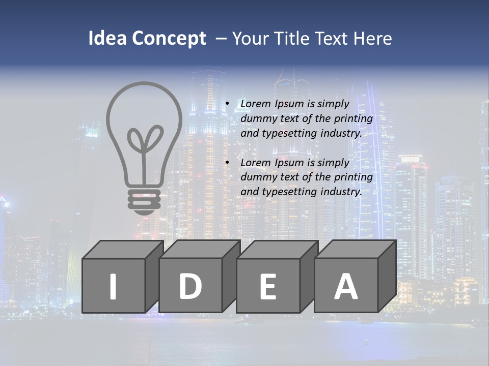 Scene Twilight Tourism PowerPoint Template