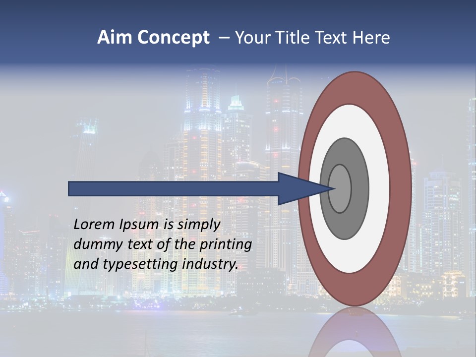 Scene Twilight Tourism PowerPoint Template