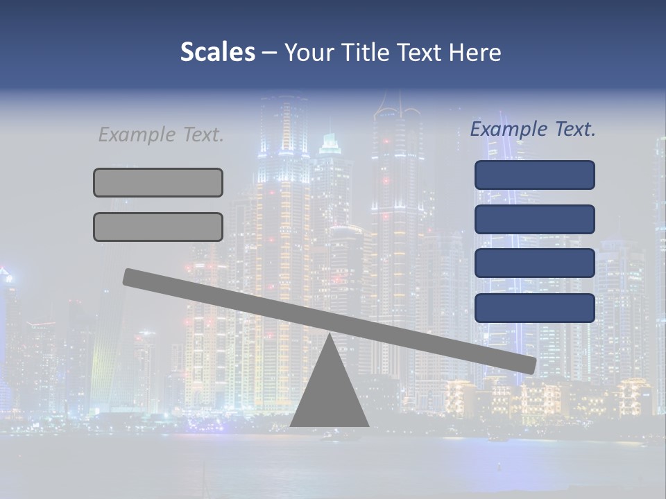 Scene Twilight Tourism PowerPoint Template