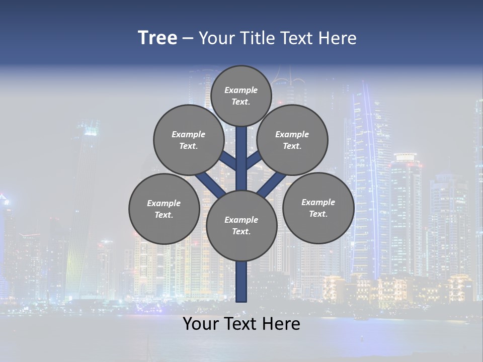 Scene Twilight Tourism PowerPoint Template