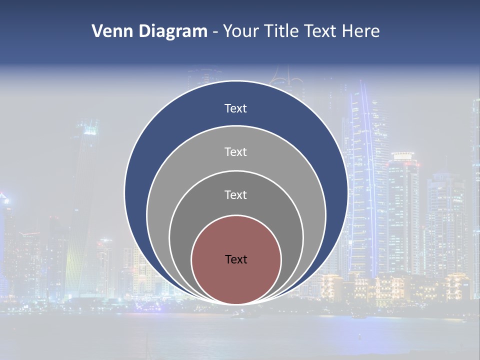 Scene Twilight Tourism PowerPoint Template
