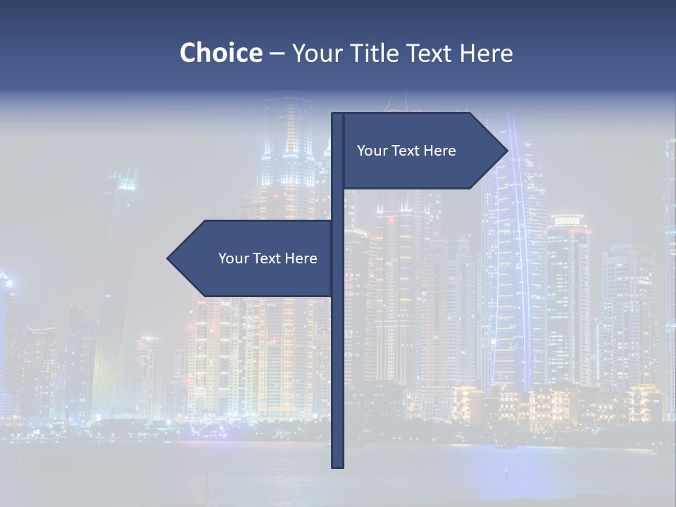 Scene Twilight Tourism PowerPoint Template